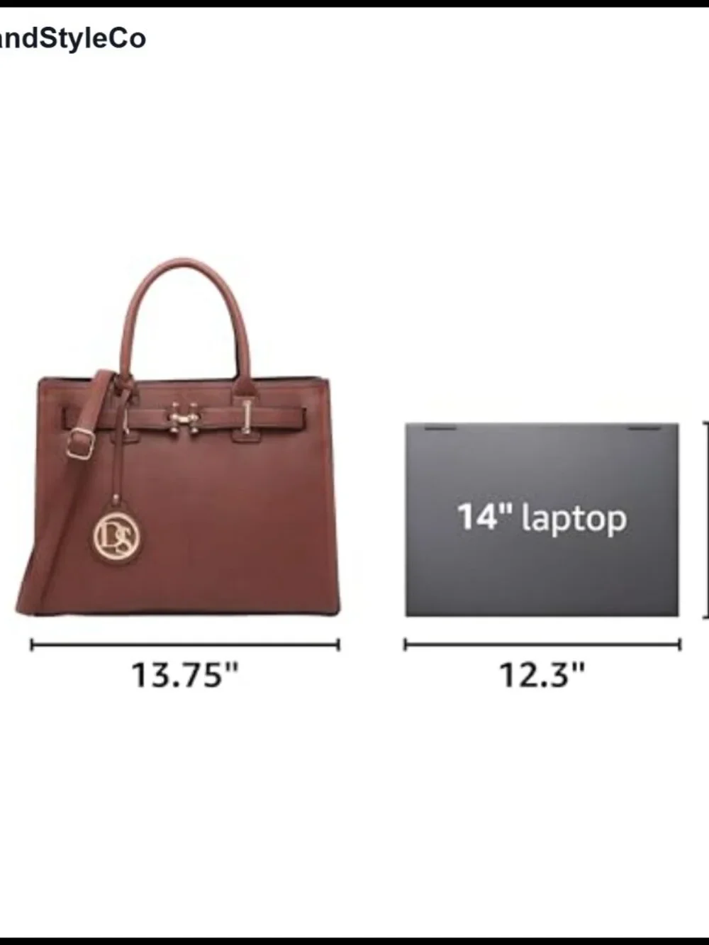 Faux Leather Satchel Purse with Faux Leather Shoulder Strap